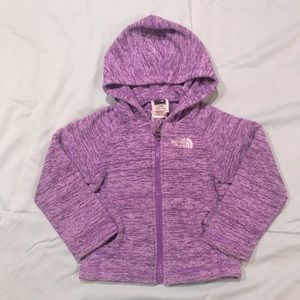 The North Face Purple Toddler Full-Zip Hoodie in 2T